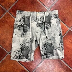 Good Man Brand Mens Tulum Flex Pro Shorts in Grey Marble